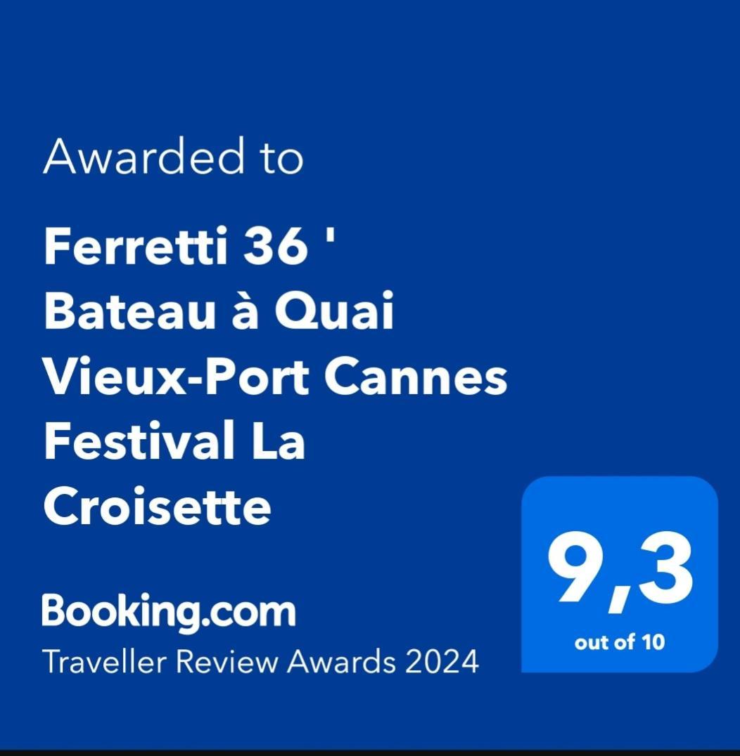 Ferretti 36 ' Bateau A Quai Vieux-Port Cannes Festival La Croisette Exterior foto